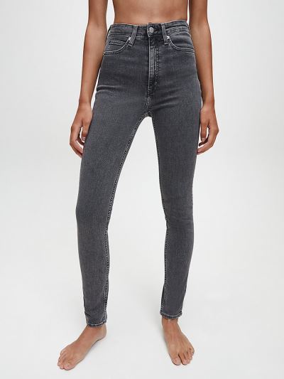 Calvin Klein Ruhák HU755733 | Calvin Klein High Rise Női Farmernadrág Szürke